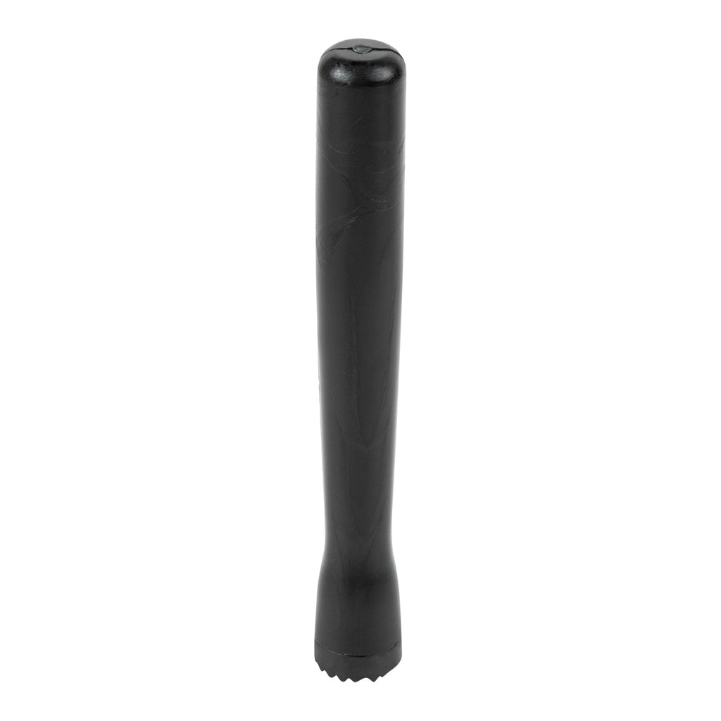 Bar Lux Black Plastic Cocktail Muddler - Tenderizer Head - 8 1/4" x 1" x 1" - 1 count box
