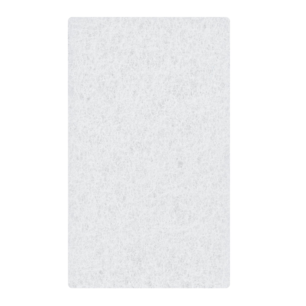 RW Clean White Scouring Pad - Multi-Purpose, Light Duty - 6" x 3 1/2" x 1" - 10 count box
