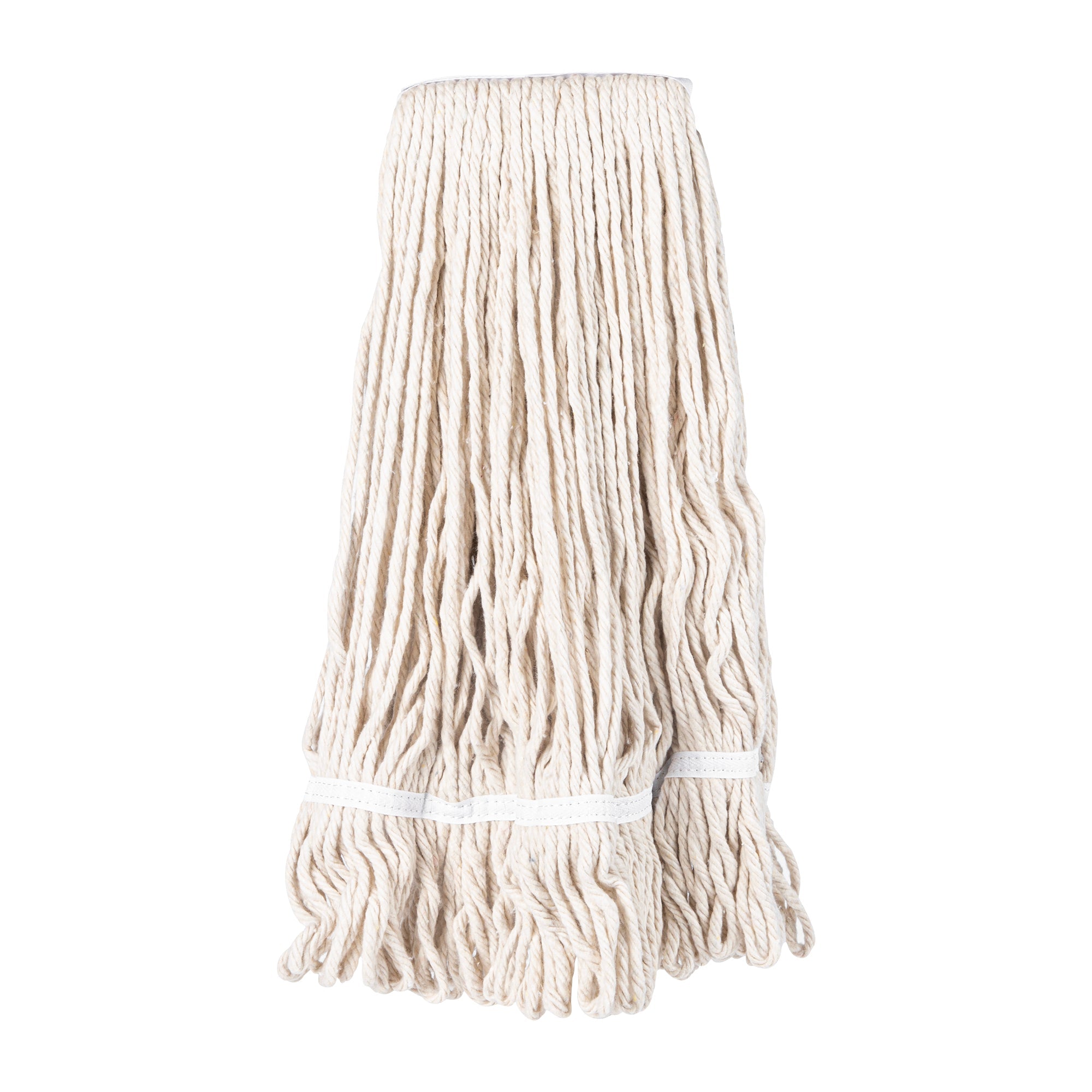 RW Clean 24 oz White Poly-Cotton Blend Wet Mop Head - Loop End - 1 count box