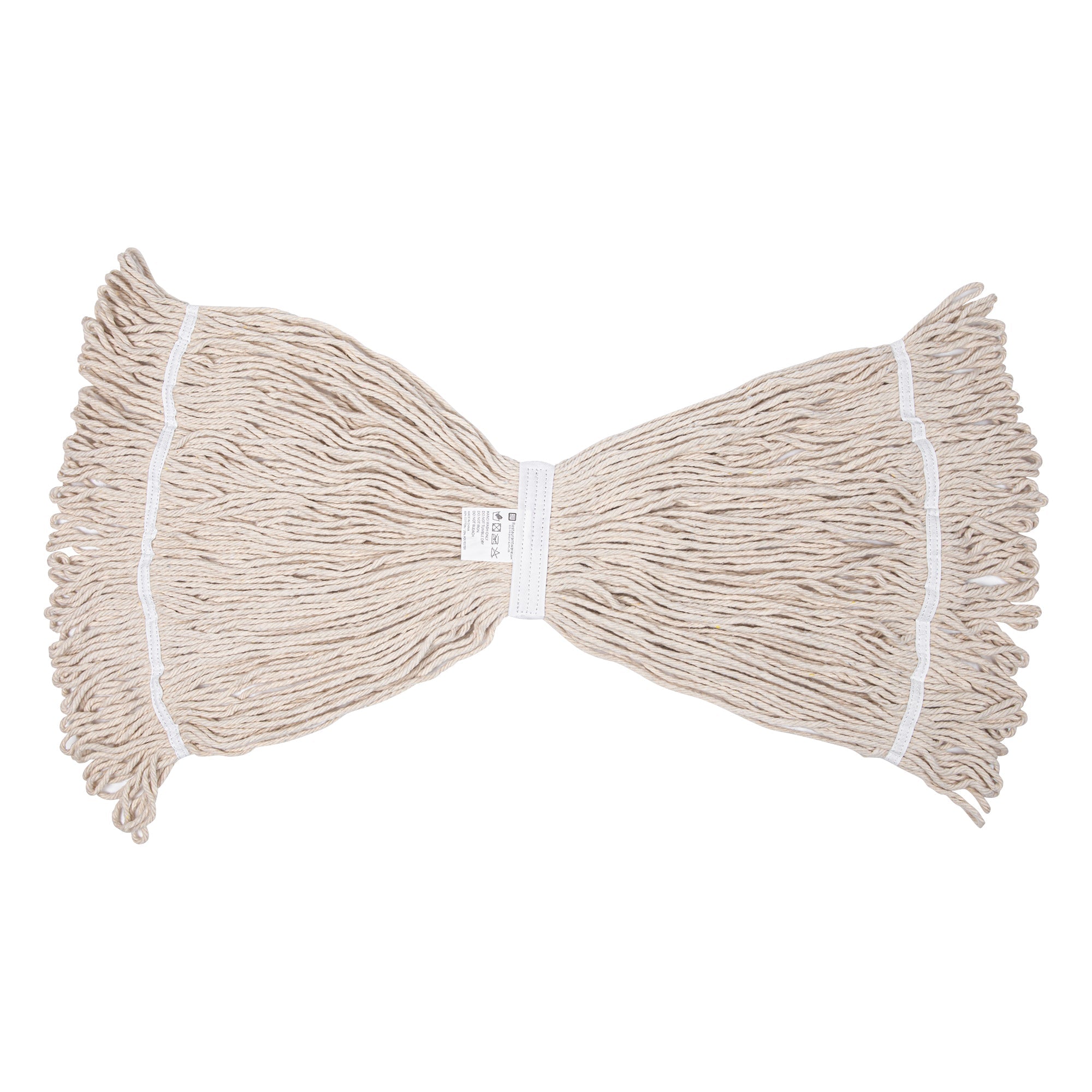 RW Clean 24 oz White Poly-Cotton Blend Wet Mop Head - Loop End - 1 count box