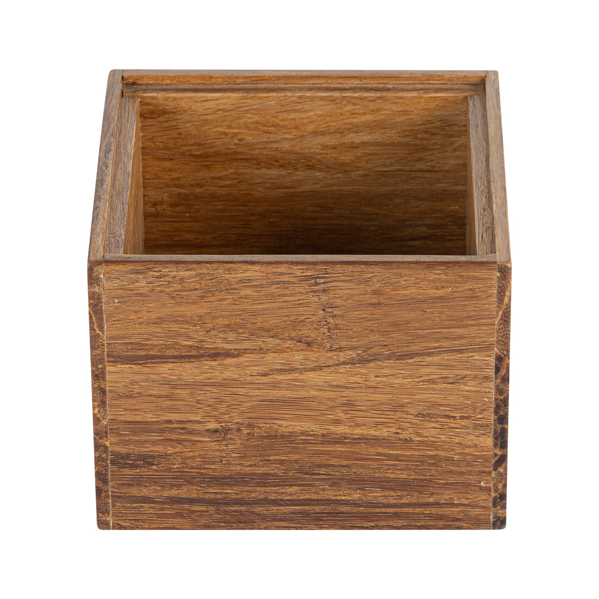 Eco Display Natural Bamboo Condiment Rack Box - 4" x 4" x 3 1/4" - 1 count box
