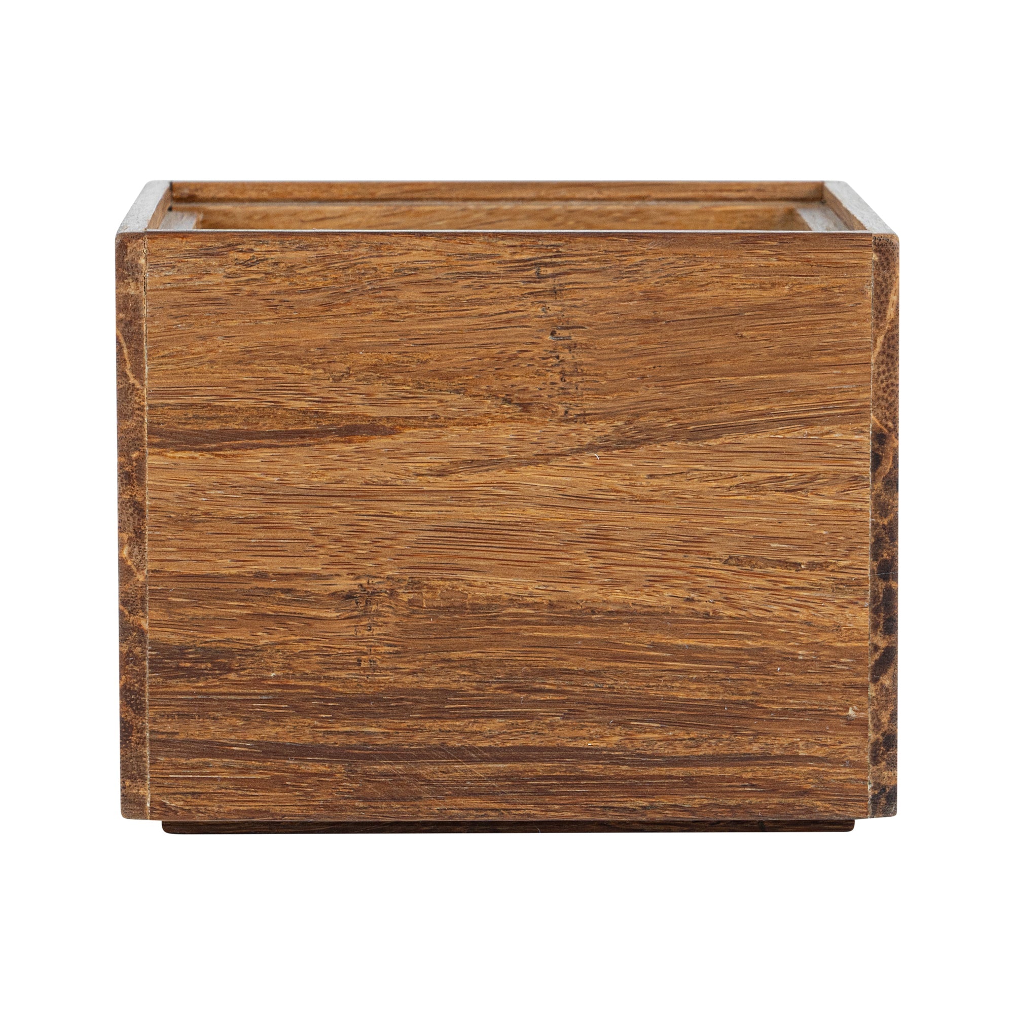 Eco Display Natural Bamboo Condiment Rack Box - 4" x 4" x 3 1/4" - 1 count box