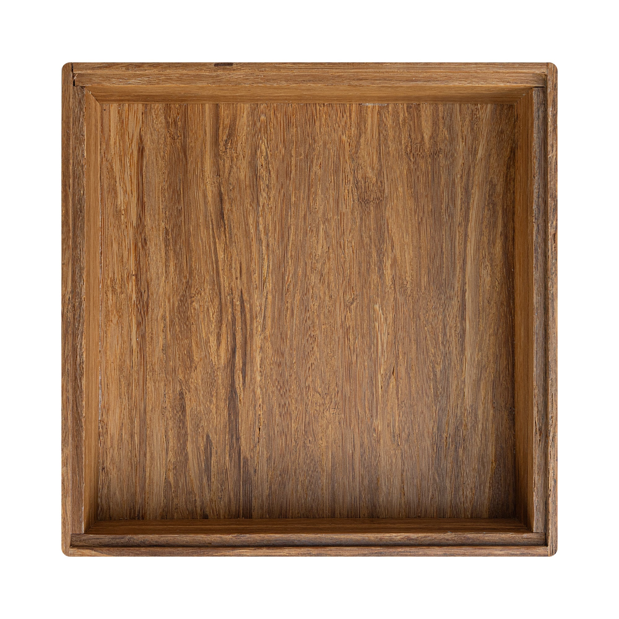 Eco Display Natural Bamboo Condiment Rack Box - 7" x 7" x 2" - 1 count box
