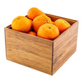 Eco Display Natural Bamboo Condiment Rack Deep Box - 7" x 7" x 4 3/4" - 1 count box