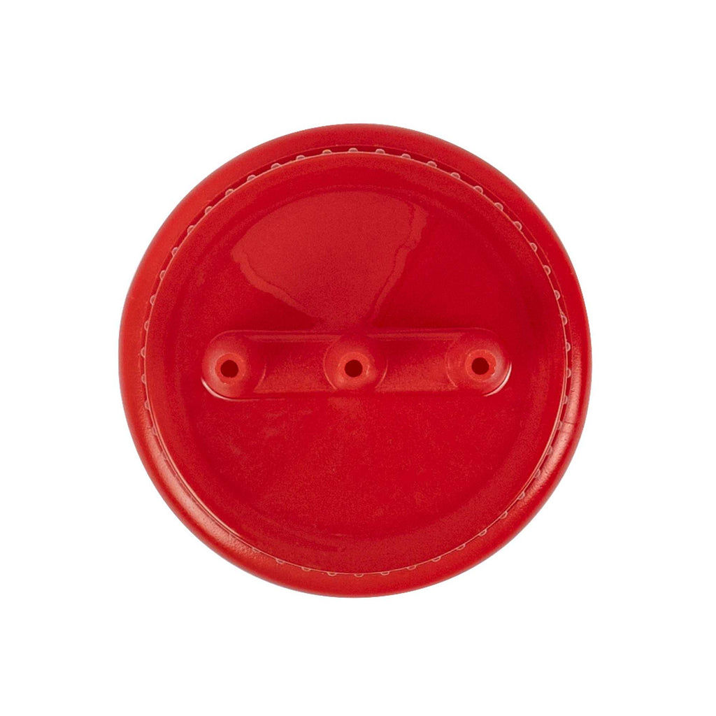 Sauce Tek 16 oz Red Plastic Ketchup Squeeze Bottle - with Triple Dispersion Tip - 6 count box