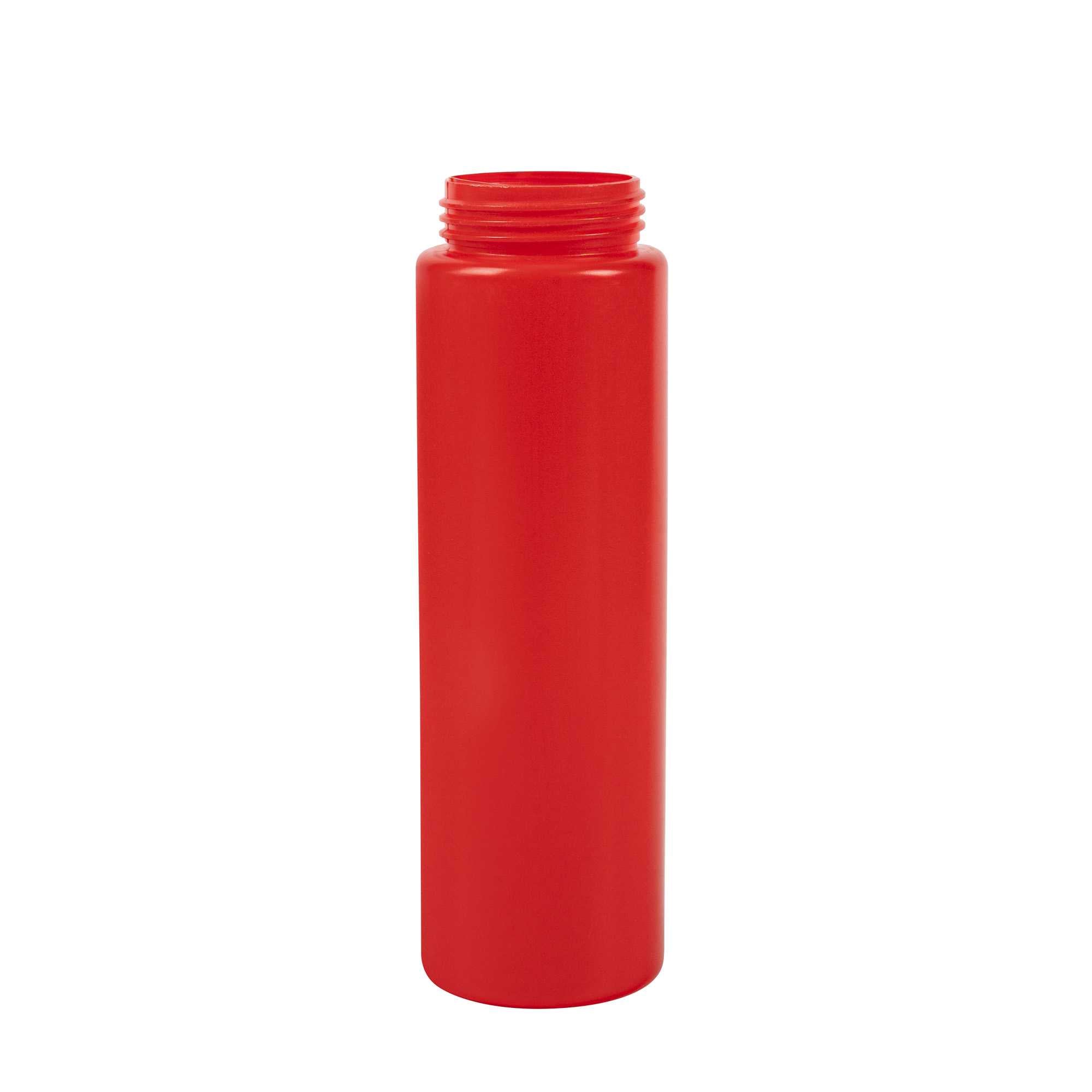 Sauce Tek 24 oz Red Plastic Ketchup Squeeze Bottle - with Triple Dispersion Tip - 6 count box
