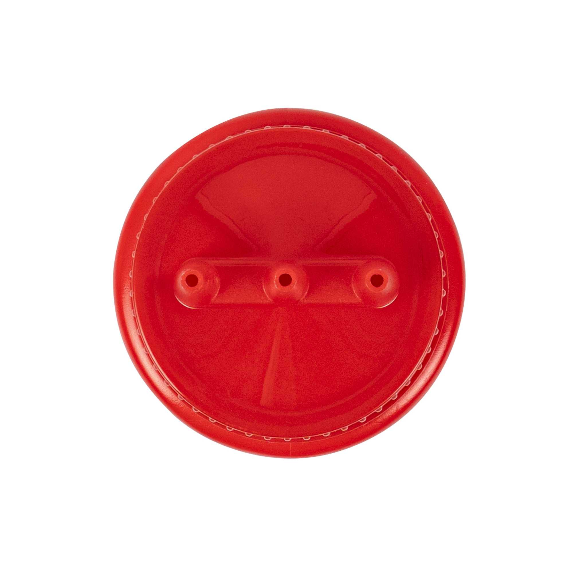 Sauce Tek 24 oz Red Plastic Ketchup Squeeze Bottle - with Triple Dispersion Tip - 6 count box