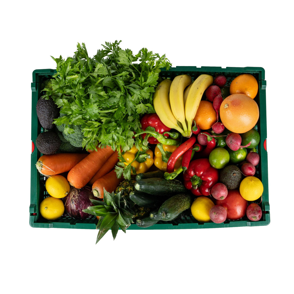 Cater Tek Rectangle Green Plastic 43L Collapsible Milk Crate - Stackable - 23 1/2" x 15 3/4" x 10 1/4" - 1 count box