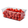 Met Lux Rectangle Clear Plastic Full Size Cold Food Storage Container - 8" Depth - 10 count box
