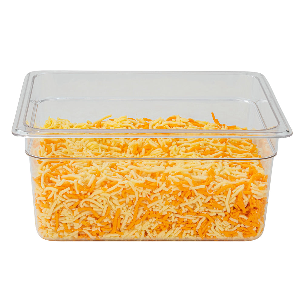 Met Lux Rectangle Clear Plastic 1/2 Size Cold Food Storage Container - 6" Depth - 10 count box