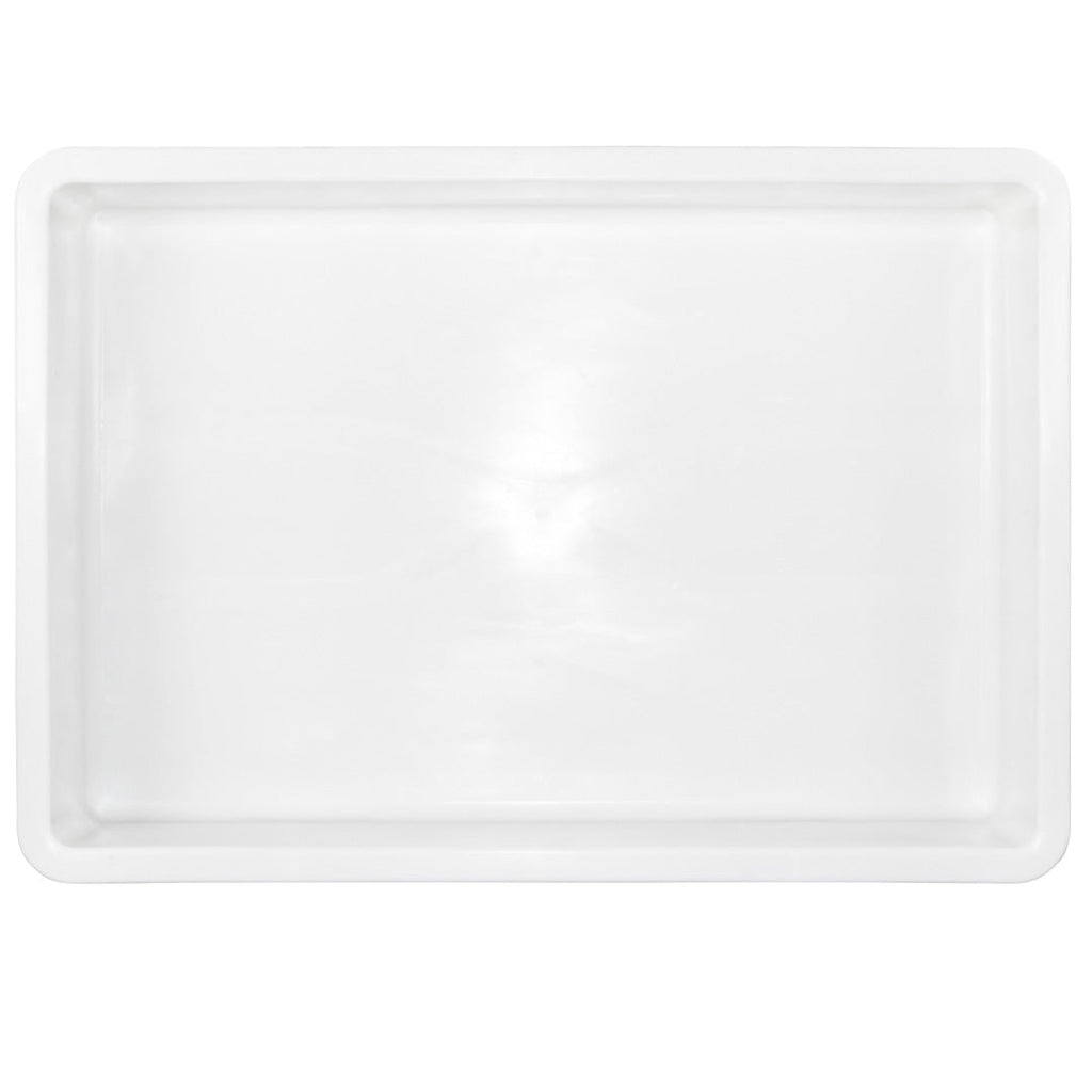 Pizzaly White Plastic Pizza Dough Proofing Box - 26" x 18" x 6" - 1 count box