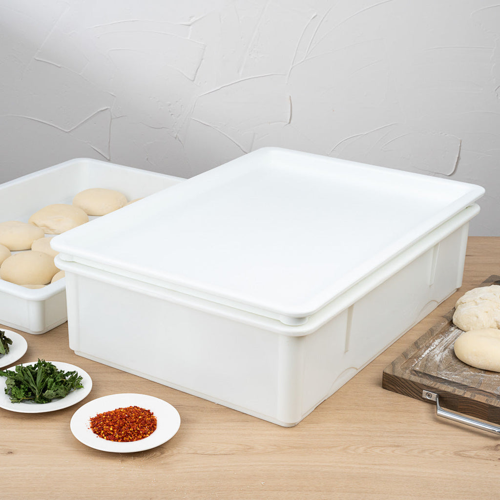 Pizzaly White Plastic Lid - Fits Pizza Dough Proofing Box - 1 count box