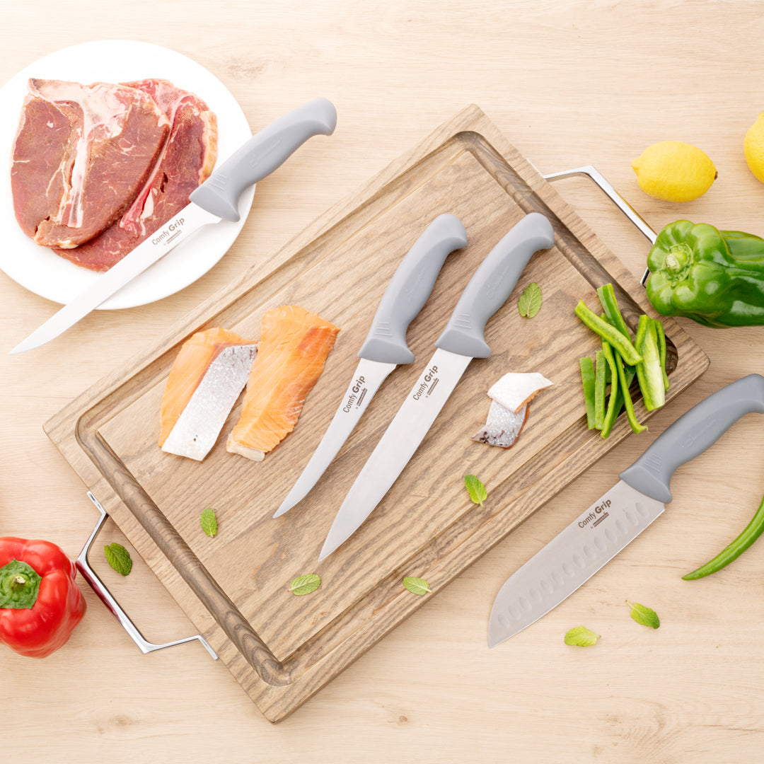 Comfy Grip Gray Stainless Steel 6" Boning Knife - 1 count box