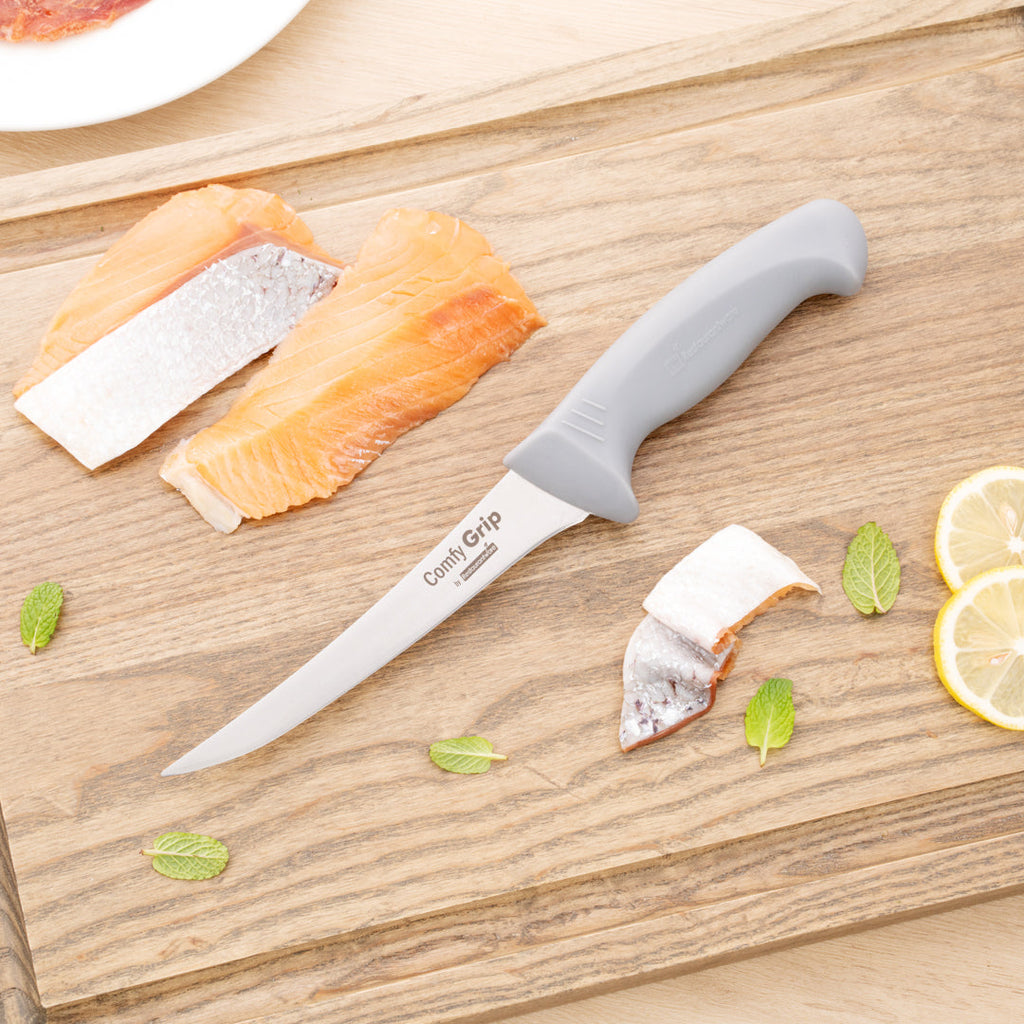 Comfy Grip Gray Stainless Steel 6" Boning Knife - 1 count box