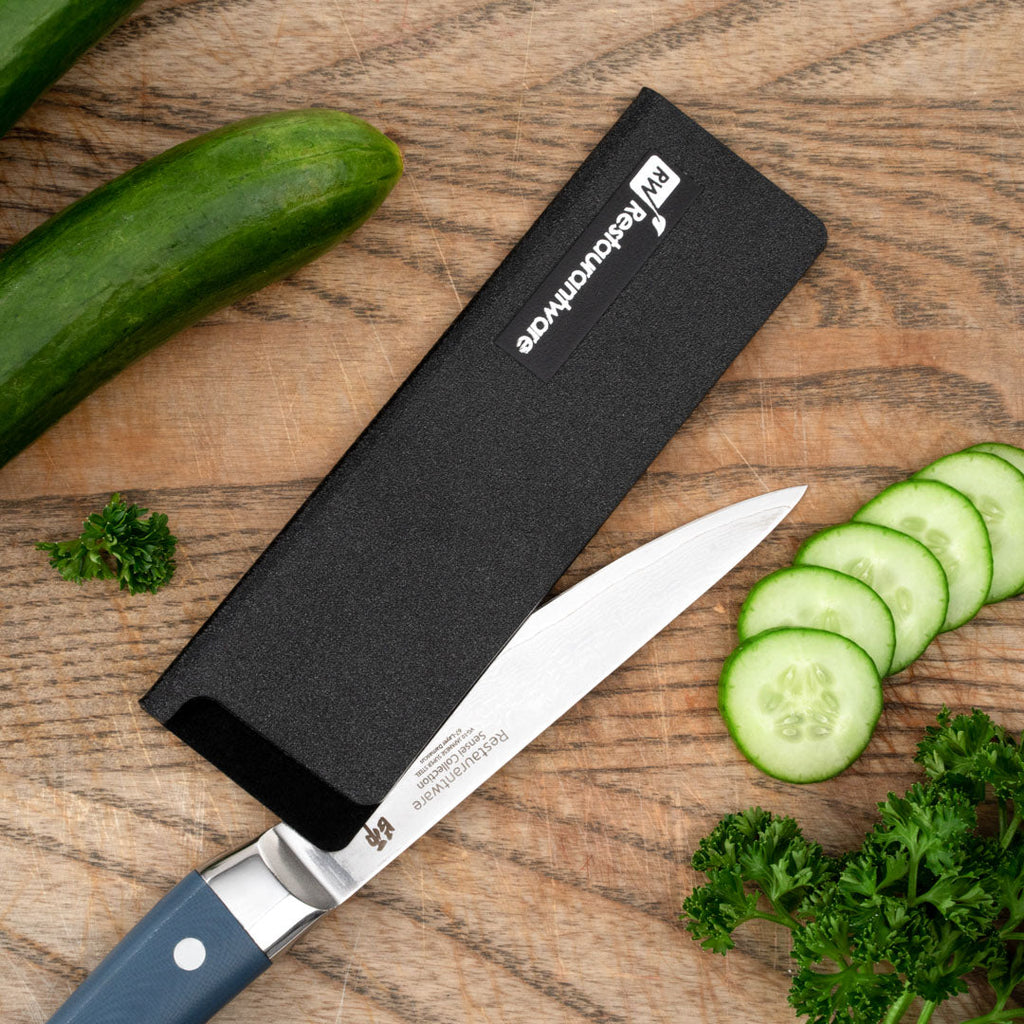 Sensei Black Plastic Knife Blade Cover / Guard - 6 1/2" x 2" - 1 count box