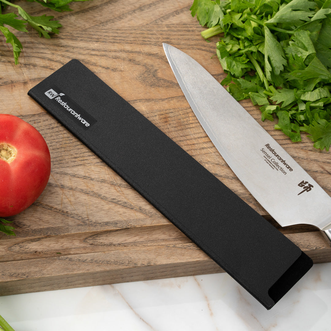 Sensei Black Plastic Knife Blade Cover / Guard - 10 1/2" x 2" - 1 count box