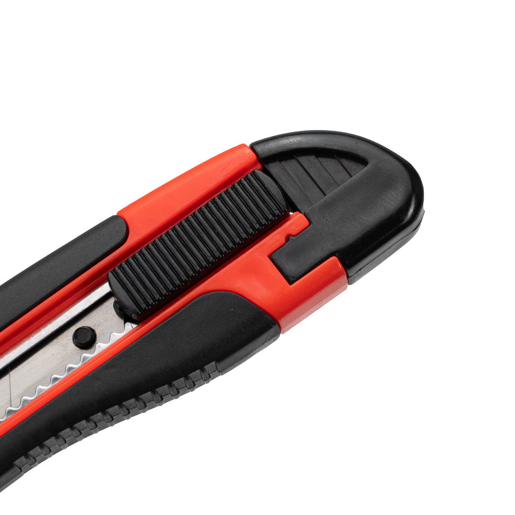 Handy Tek Orange Snap Off Blade Knife - Anti-Slip Handle - 5 1/4"" - 4 count box