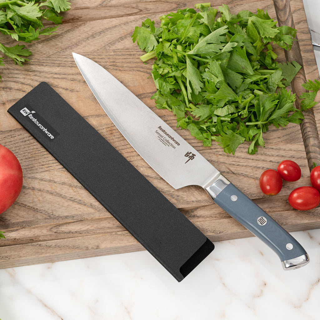 Sensei Black Plastic Knife Blade Cover / Guard Set - 8-Piece - 1 count box
