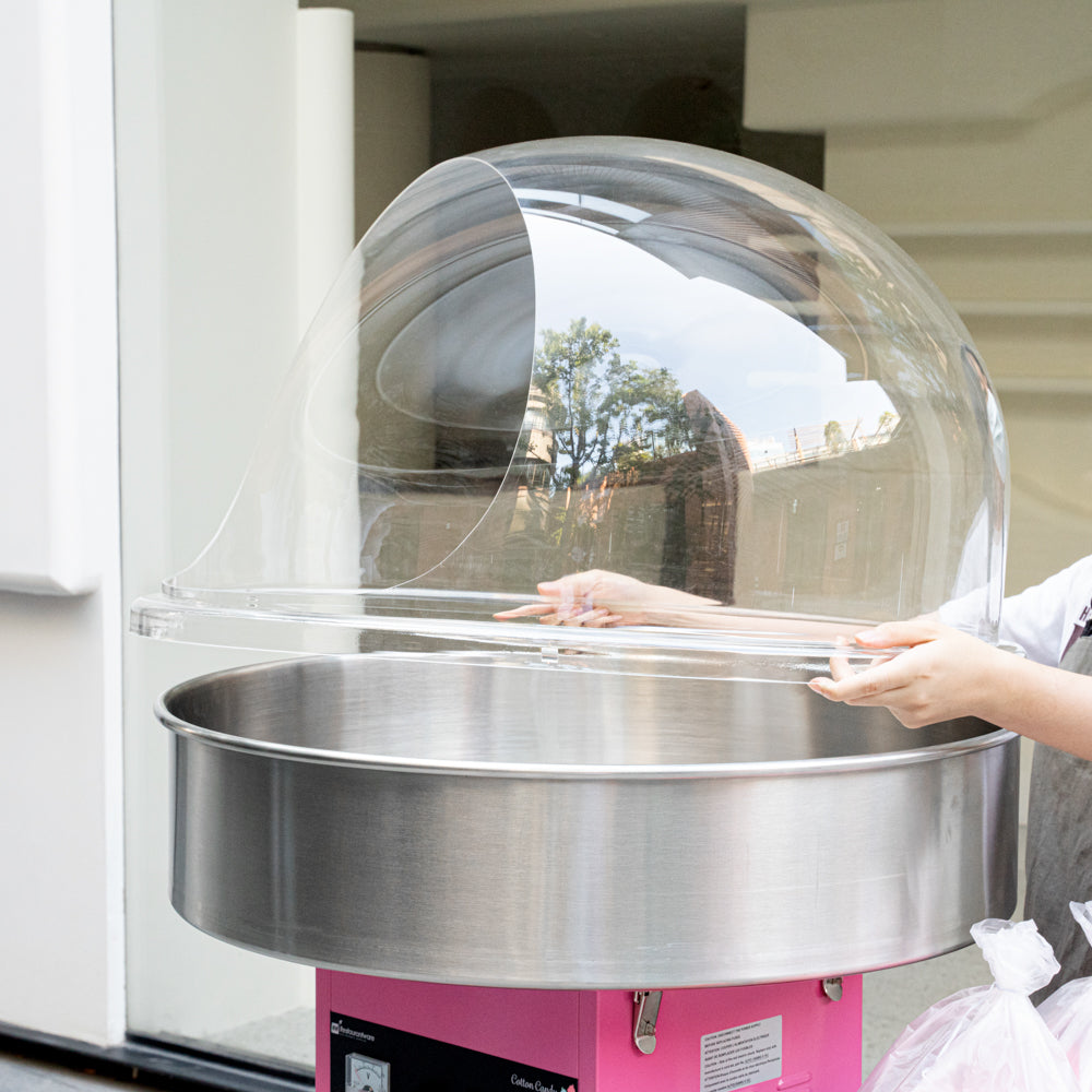 Hi Tek Clear Acrylic Bubble Cover Shield - fits 28" Cotton Candy Machine - 1 count box