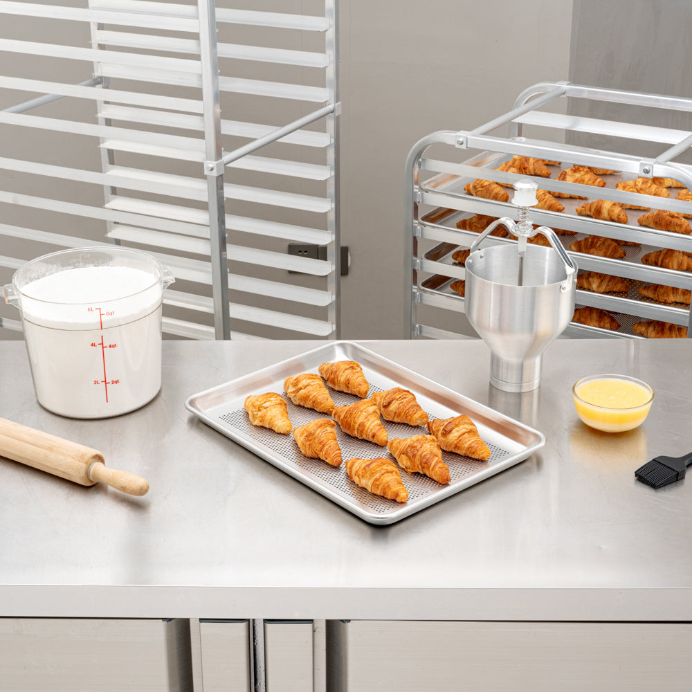 Met Lux Aluminum Half Size Baking Sheet - Perforated - 18" x 13" - 1 count box