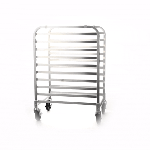 Kitchen Tek 10 Pan - Bun / Sheet Pan Rack - End Load, Half Height - 1 count box
