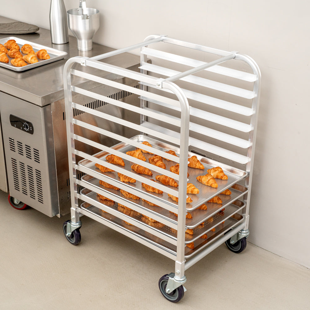 Kitchen Tek 10 Pan - Bun / Sheet Pan Rack - End Load, Half Height - 1 count box
