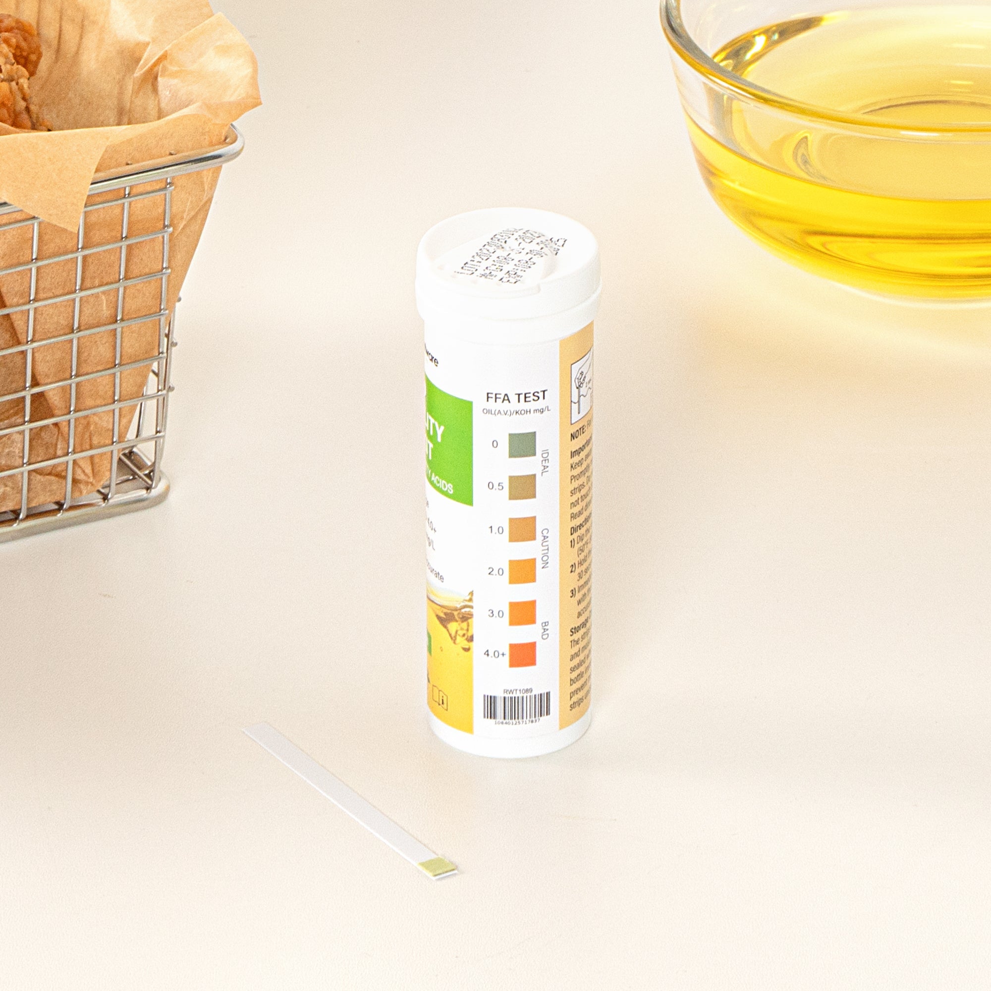 Be Safe Frying Oil Quality Test Strip - Low Range - 100 count box