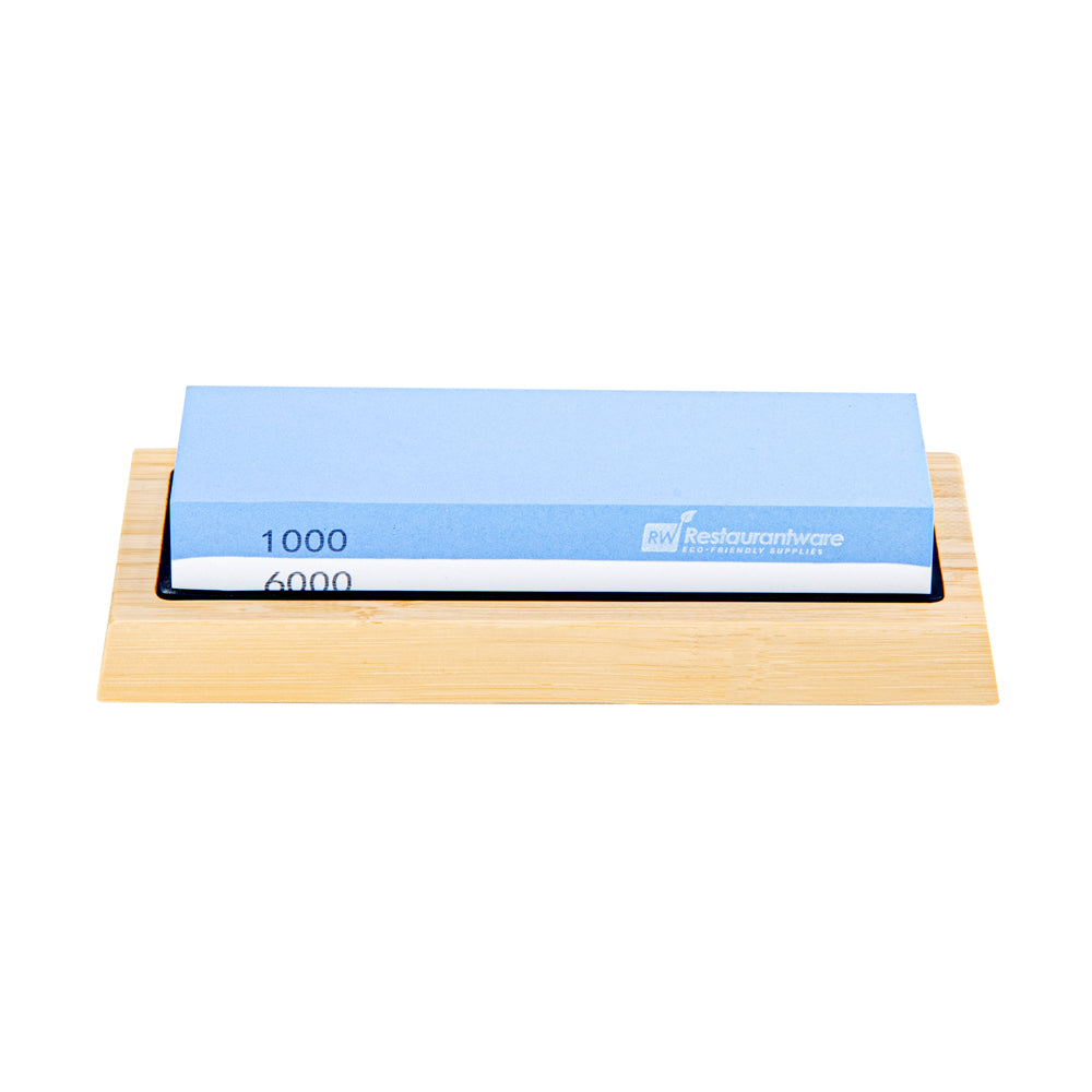 Sensei Whetstone Knife Sharpening Set - 1000/6000, Non-Slip Base - 1 count box