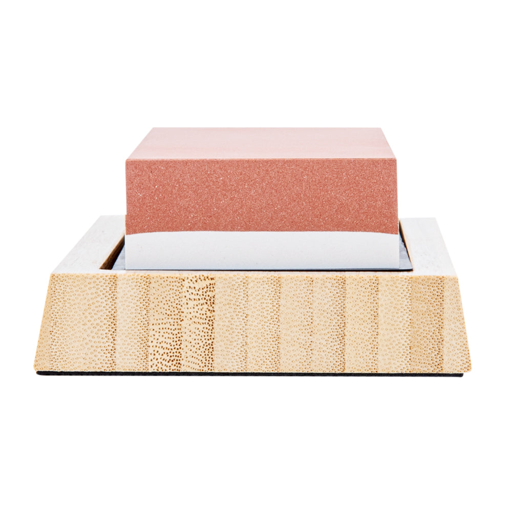 Sensei Whetstone Knife Sharpening Set - 3000/8000, Non-Slip Base - 1 count box