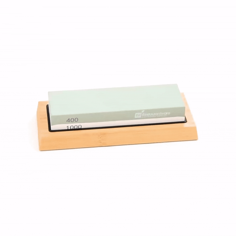 Sensei Whetstone Knife Sharpening Set - 400/1000, Non-Slip Base - 1 count box