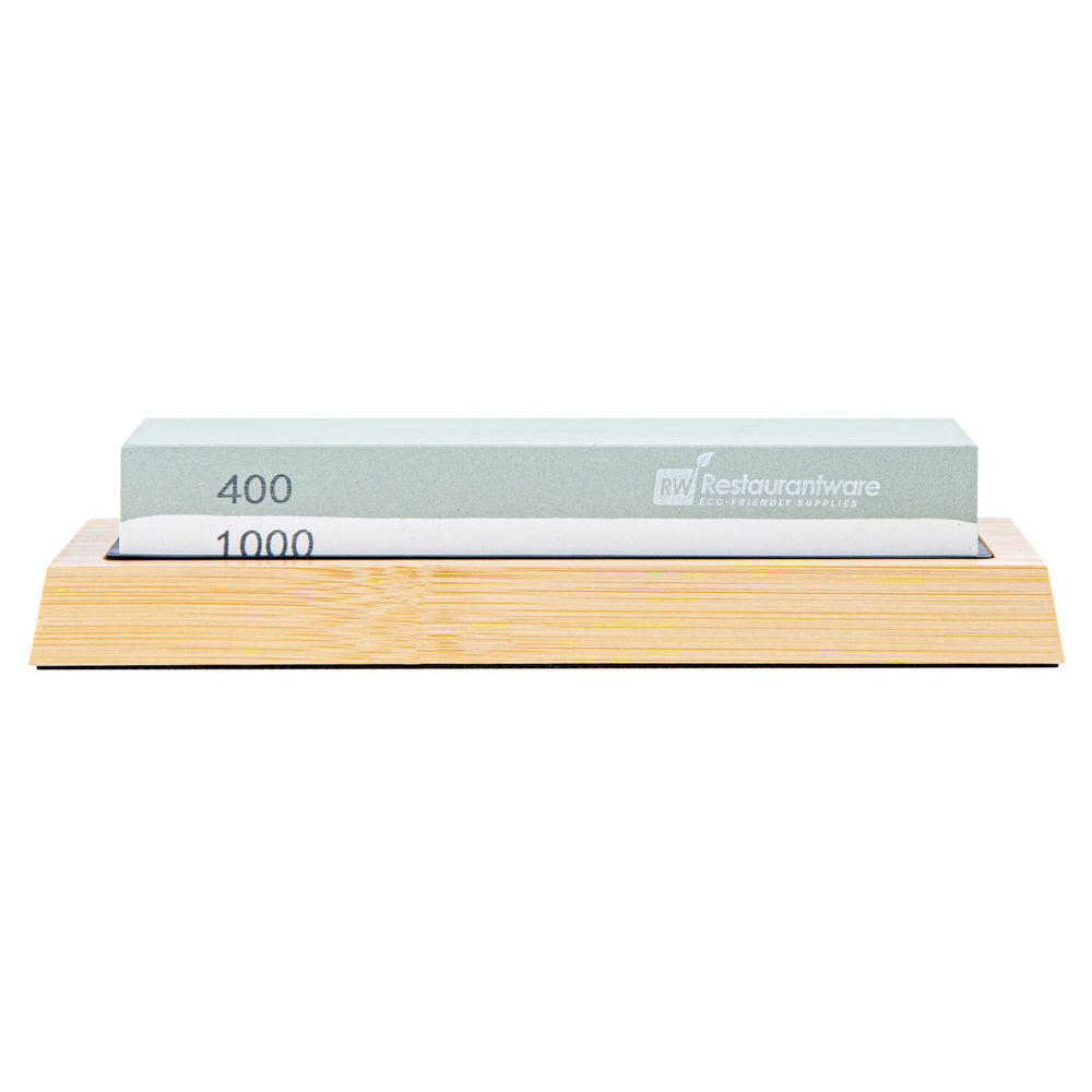 Sensei Whetstone Knife Sharpening Set - 400/1000, Non-Slip Base - 1 count box