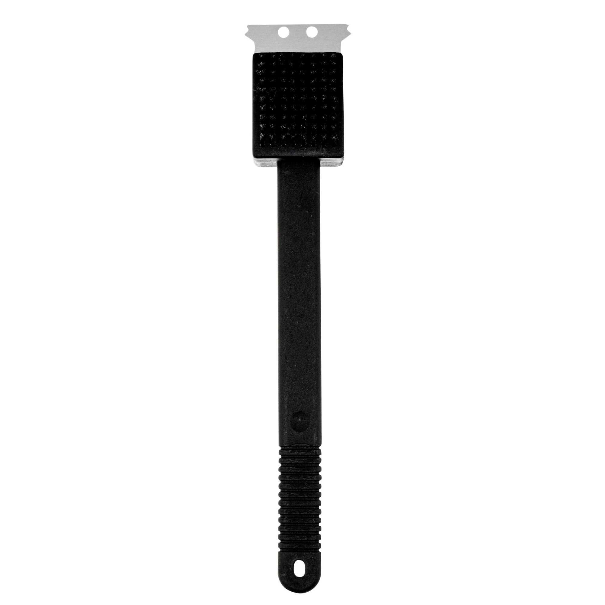 Met Lux Grill Brush / Scraper - with Scouring Pad - 15" - 1 count box