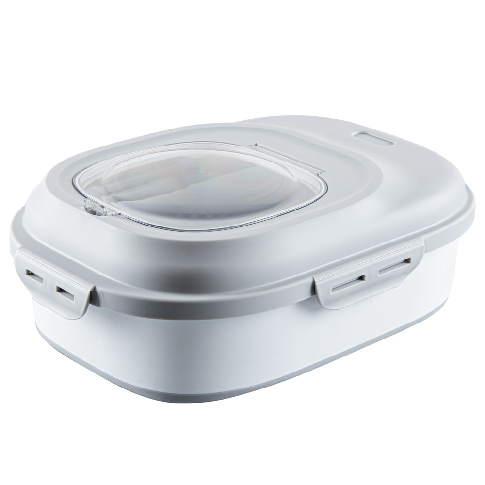 Chef 101 Gray Plastic Collapsible Storage Container - 17 3/4" x 13" x 14 3/4" - 1 count box