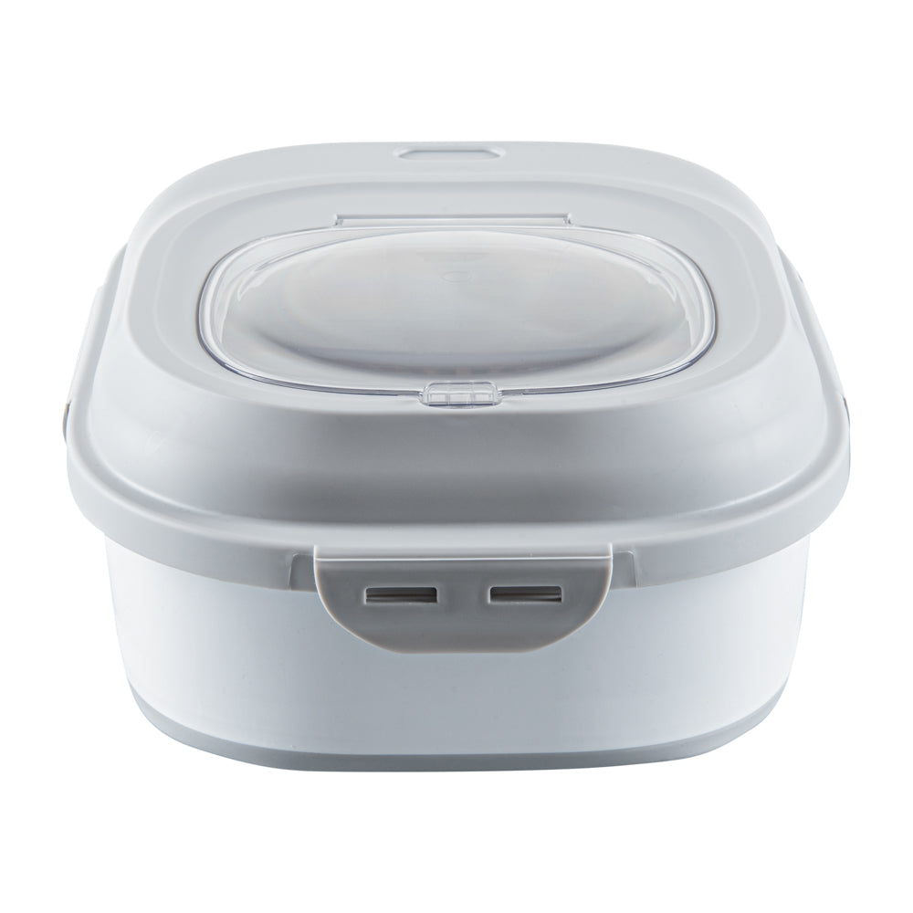 Chef 101 Gray Plastic Collapsible Storage Container - 17 3/4" x 13" x 14 3/4" - 1 count box