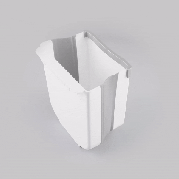 Chef 101 Gray Collapsible Large Trash Can - 11 1/2" x 10" x 7" - 1 count box