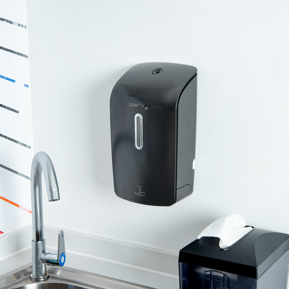 Clean Tek Professional 33 oz Black Automatic Soap Dispenser - for Liquid Soap - 1 count box