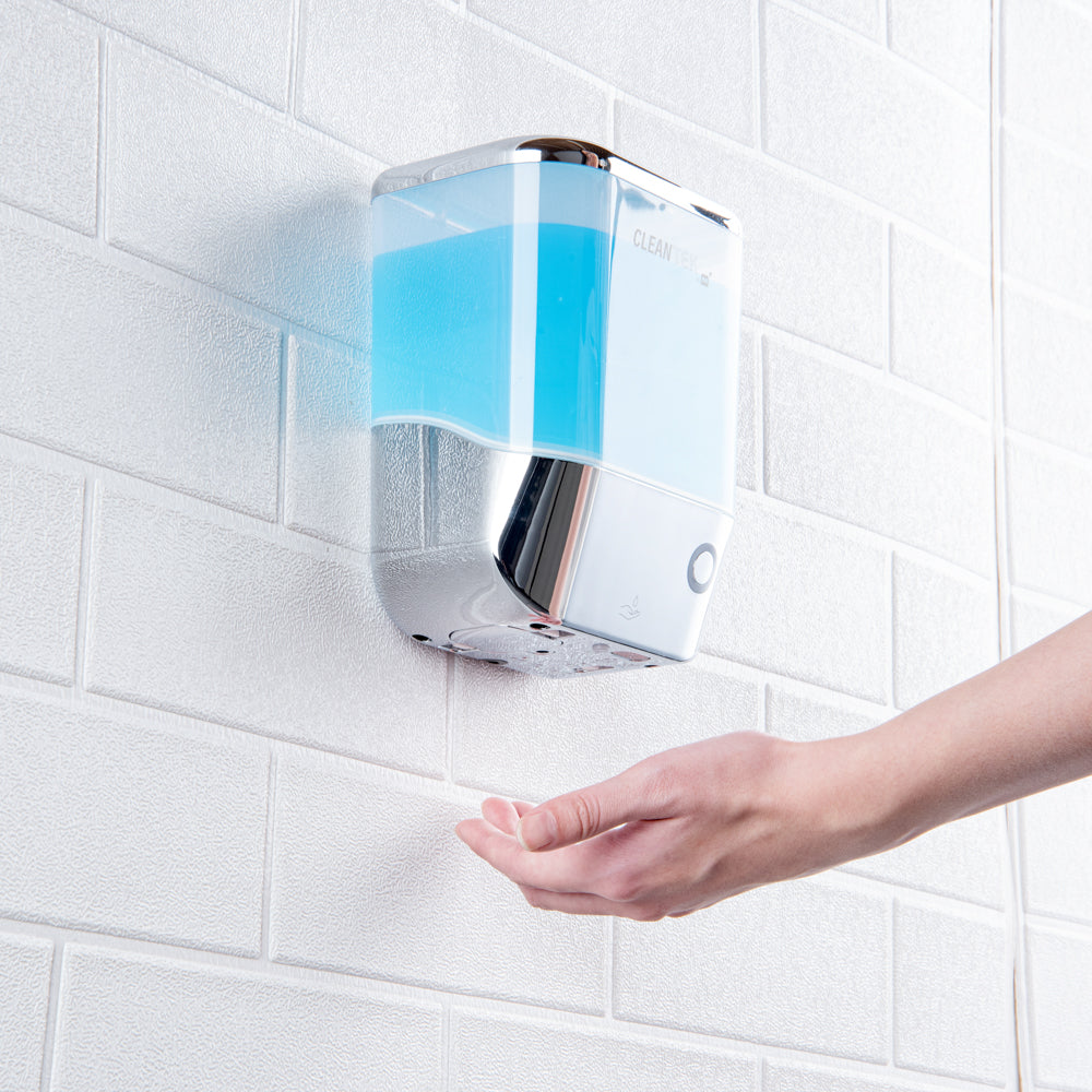 Clean Tek Professional 34 oz Silver Automatic Soap Dispenser - for Liquid Soap - 1 count box