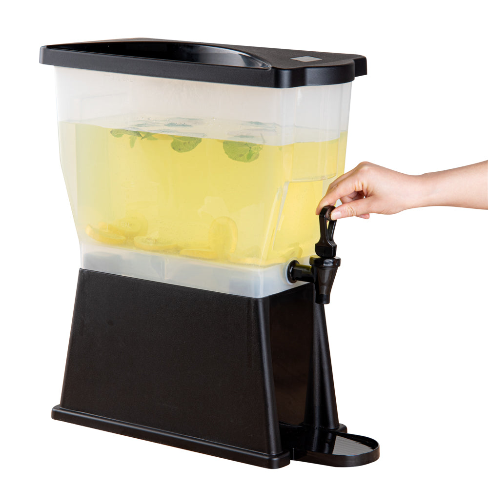 Bev Tek 3 gal Black Beverage Dispenser - 16" x 8" x 21" - 1 count box