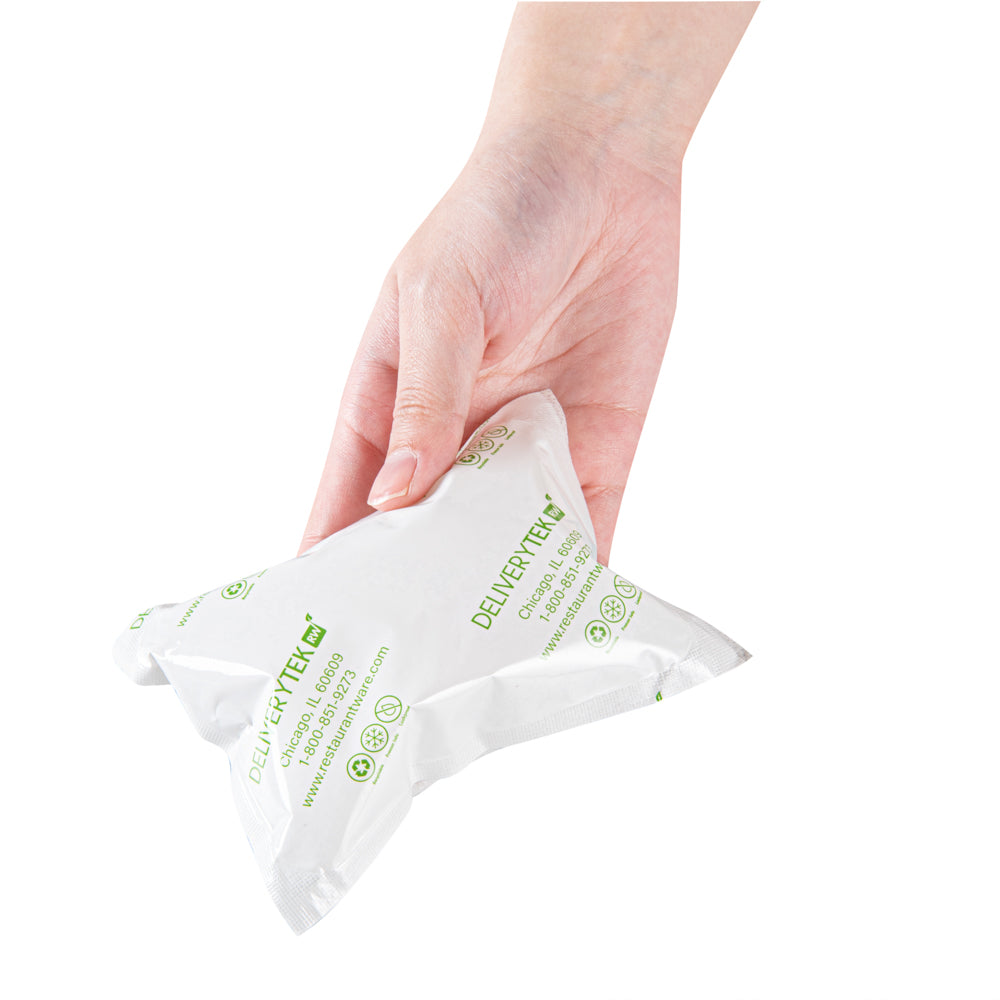Delivery Tek Plastic Shipping Ice Pack - 5" x 3 3/4" - 100 count box