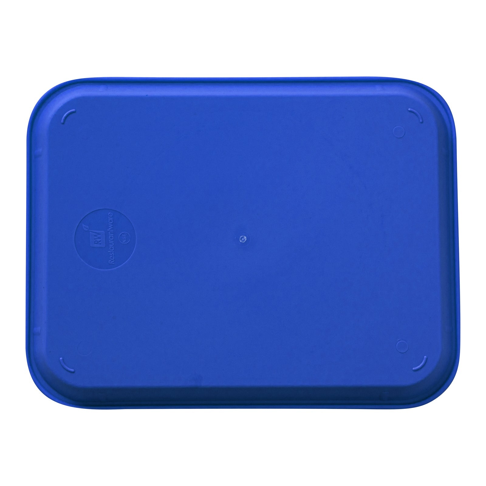 Chef 101 Rectangle Blue Plastic Fast Food Tray - 10" x 14" - 50 count box
