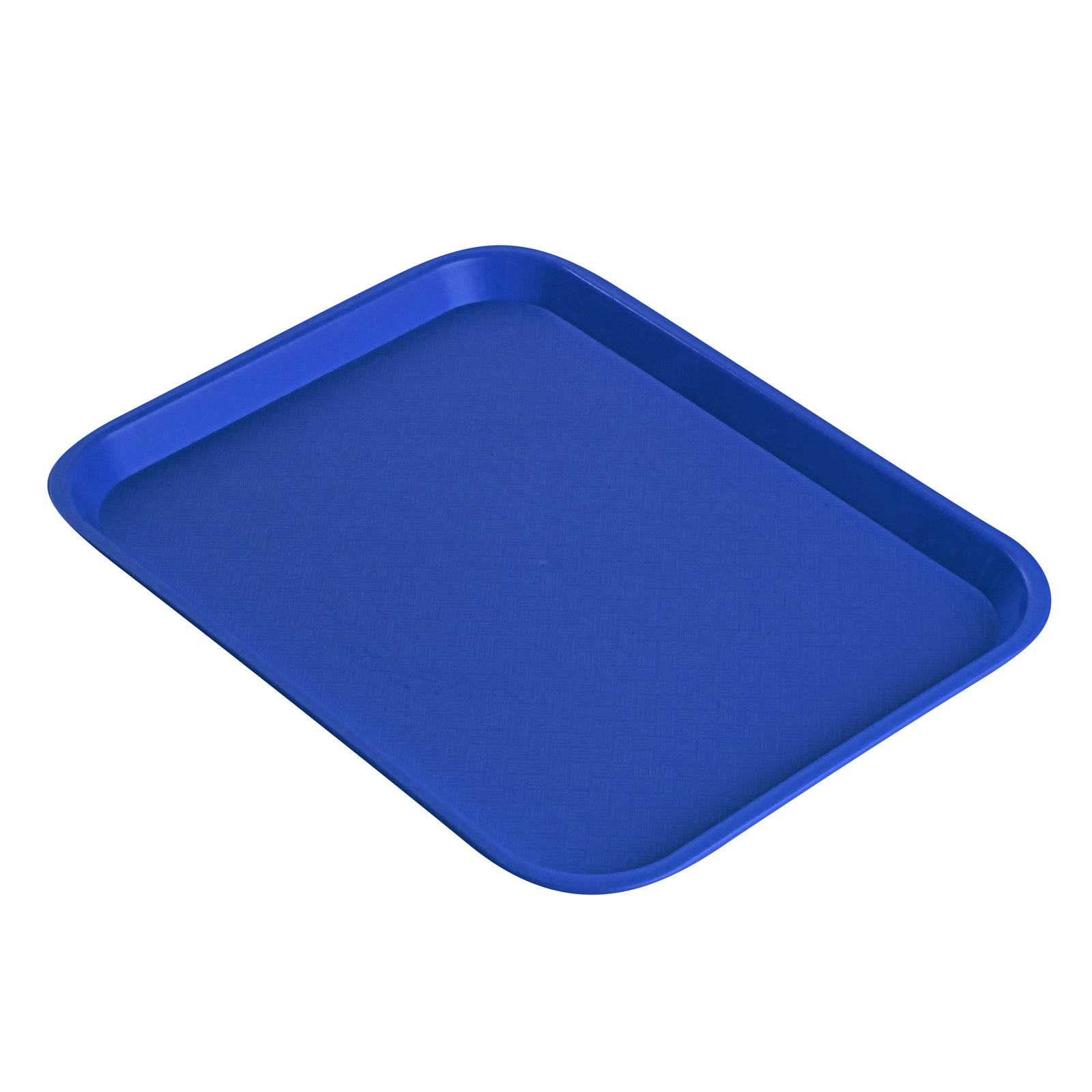 Chef 101 Rectangle Blue Plastic Fast Food Tray - 14" x 18" - 1 count box