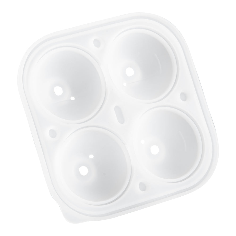 Bar Lux Black Silicone Ice Mold - 2" Rose, 4 Compartments - 1 count box