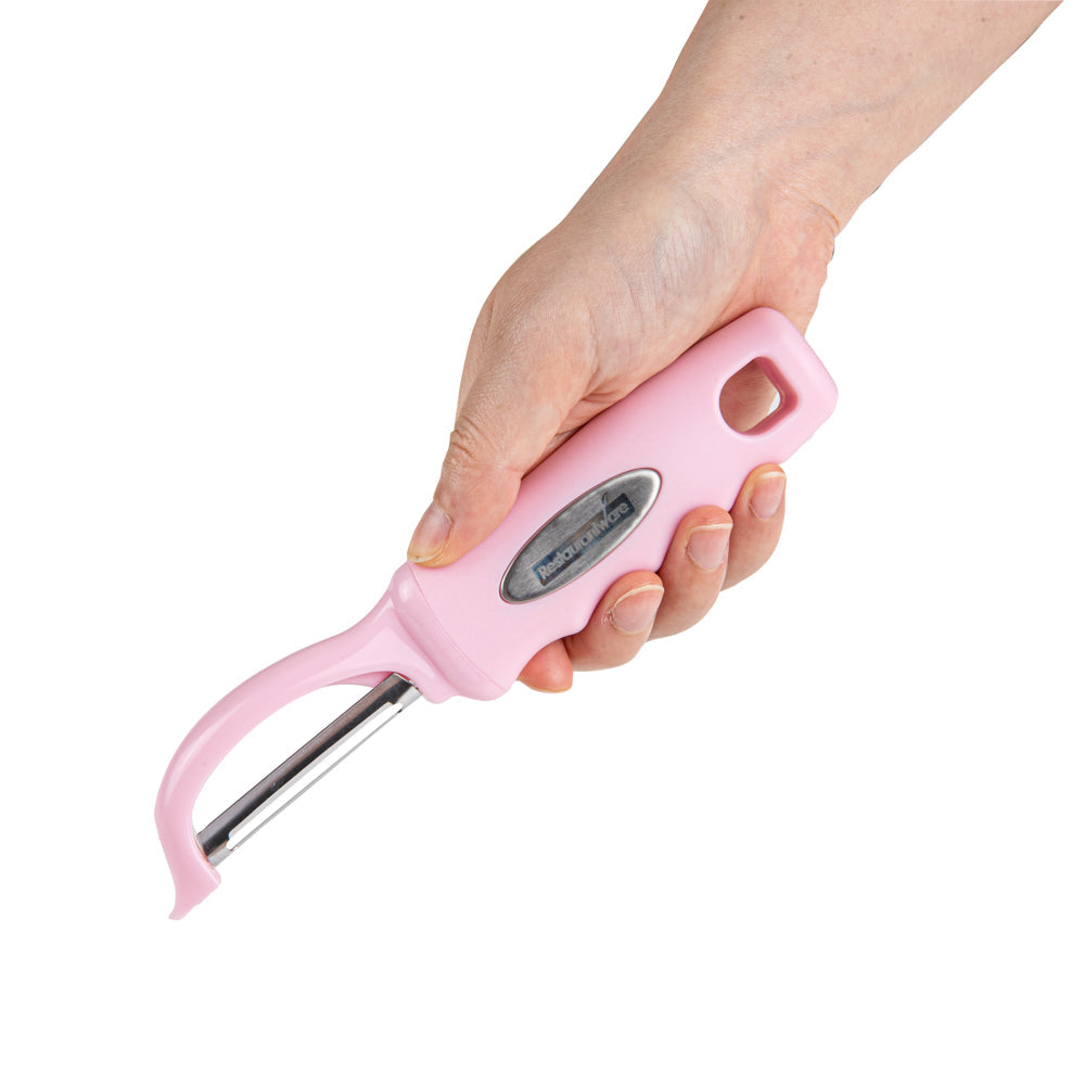 Comfy Grip Pink Stainless Steel Vegetable Peeler - 7 1/2" - 1 count box