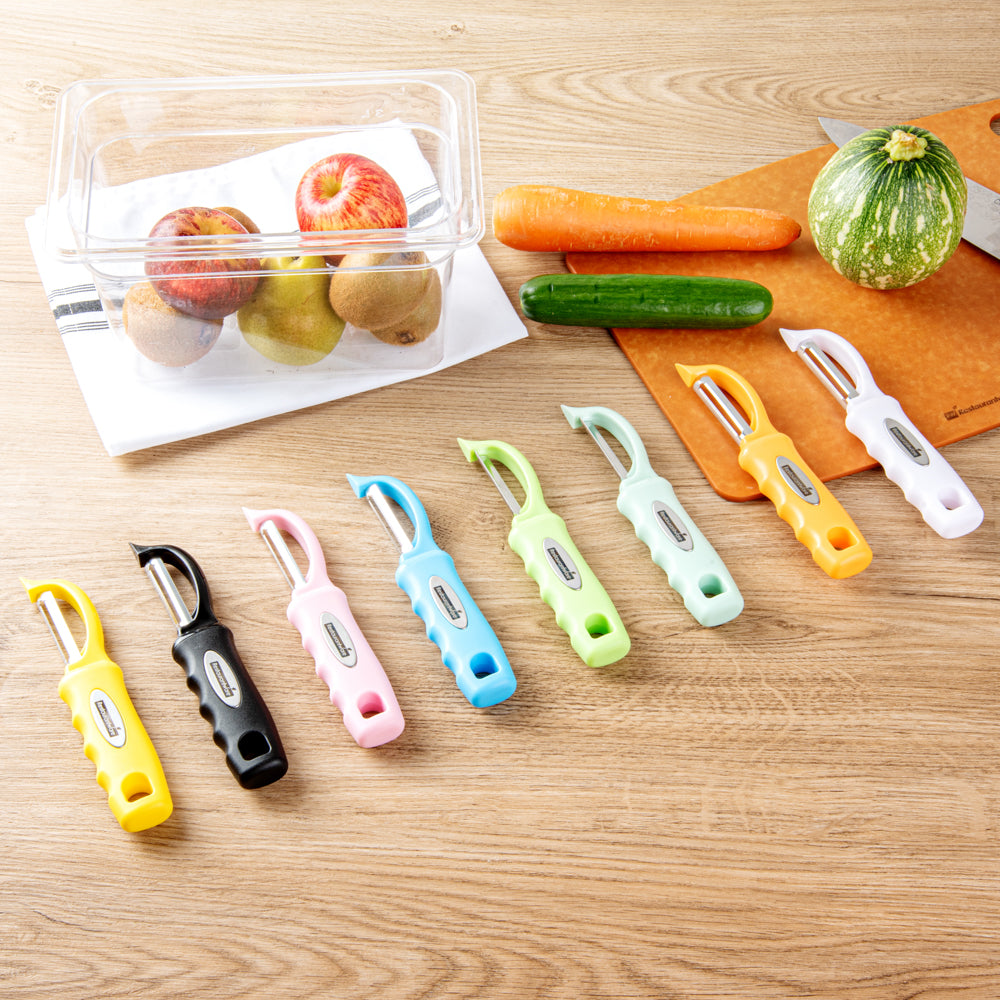 Comfy Grip Pink Stainless Steel Vegetable Peeler - 7 1/2" - 1 count box