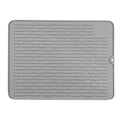 Comfy Grip Rectangle Gray Silicone Dish Drying Mat - 15 3/4" x 11 3/4" - 1 count box