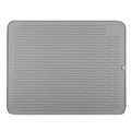 Comfy Grip Rectangle Gray Silicone Dish Drying Mat - 23" x 18" - 1 count box