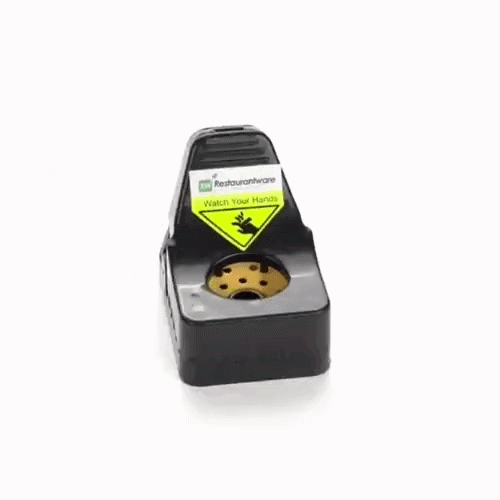 Pest Tek Black Plastic Mouse Trap - Interlocking Teeth, Open Top, Reusable - 4 1/2" x 2" x 2 1/4" - 2 count box