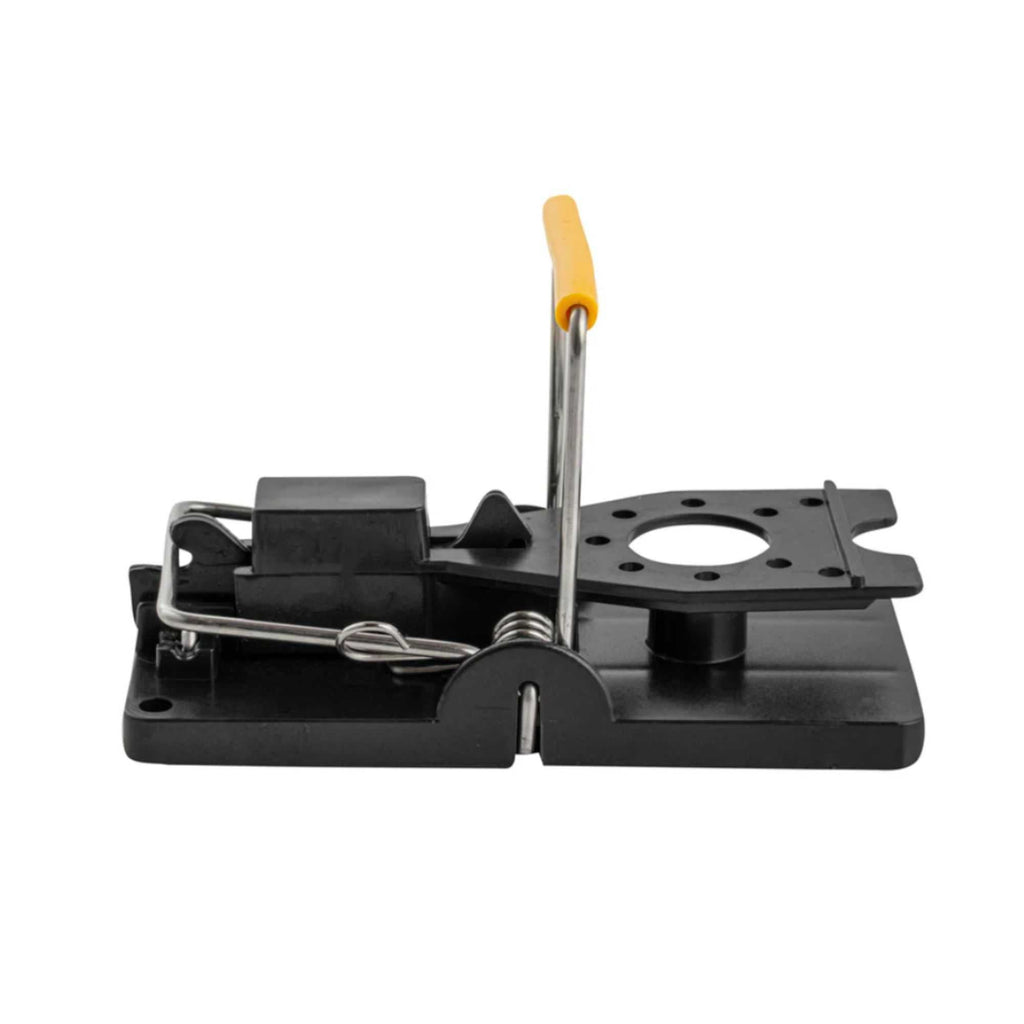 Pest Tek Black Plastic Mouse Trap - Kill Bar, Reusable - 3 3/4" x 1 3/4" x 2 1/4" - 2 count box