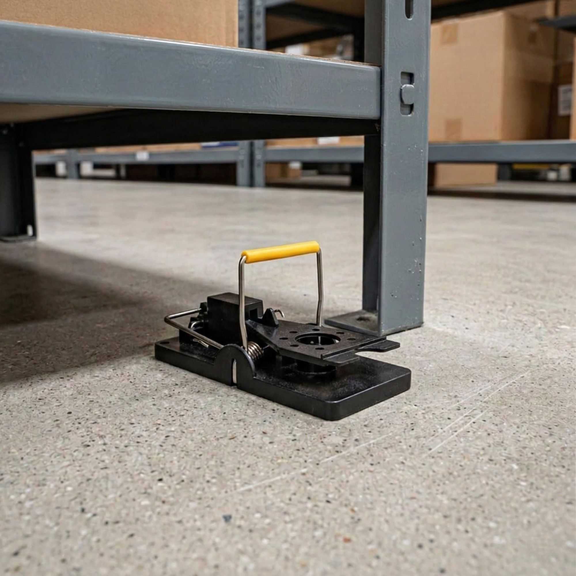 Pest Tek Black Plastic Mouse Trap - Kill Bar, Reusable - 3 3/4" x 1 3/4" x 2 1/4" - 2 count box
