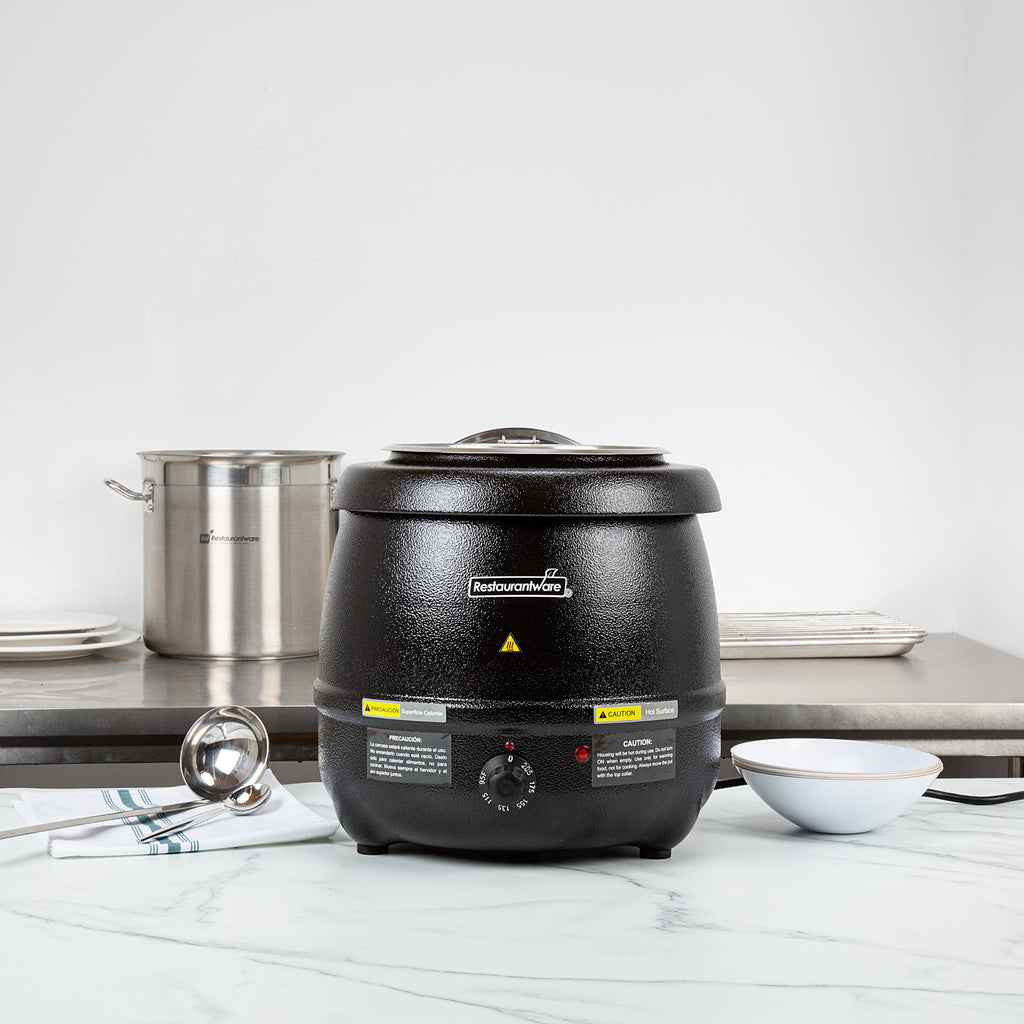 Hi Tek 10 qt Black Soup Kettle Warmer - 110V, 800W - 1 count box